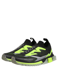 Dolce & Gabbana Dolce & Gabbana Black Green Sorrento Low Top Sneakers Men's Shoes