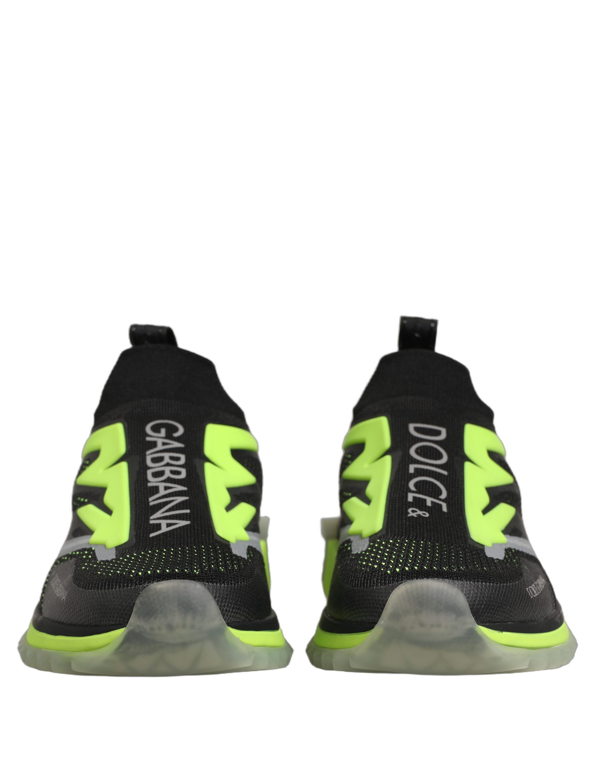 Dolce & Gabbana Dolce & Gabbana Black Green Sorrento Low Top Sneakers Men's Shoes