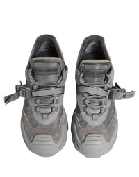 Dolce & Gabbana Gray Airmaster Panelled Low Top Men Sneakers Men's Shoes