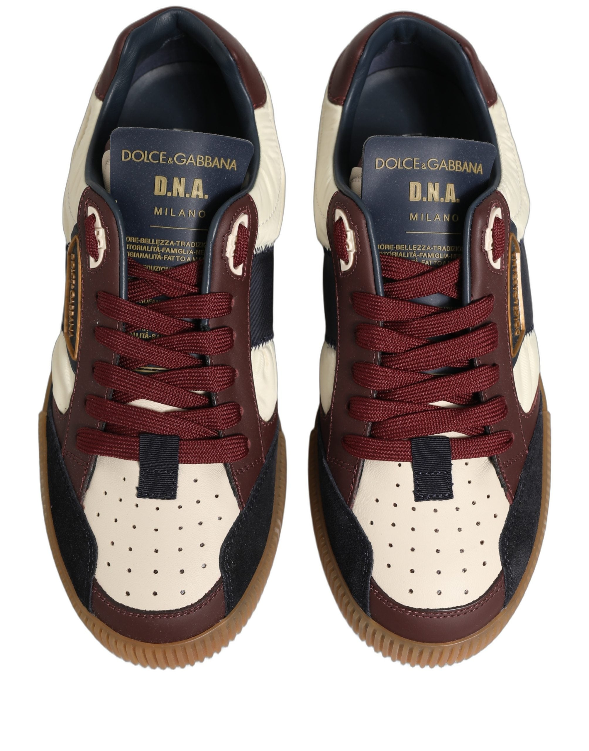 Dolce & Gabbana Dolce & Gabbana Multicolor Leather MIAMI Low Top Men Sneakers Men's Shoes