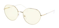 Prada Pale Gold Round 0PR 65XS ZVN01F Sunglasses