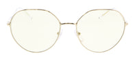 Prada Pale Gold Round 0PR 65XS ZVN01F Sunglasses