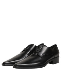 Dolce & Gabbana Dolce & Gabbana Black Leather Lace Up Derby Dress Women's Shoes