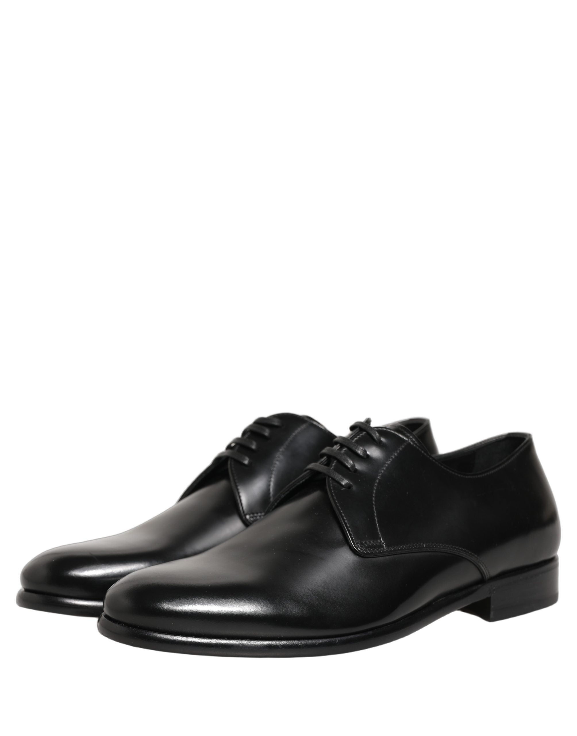 Dolce & Gabbana Dolce & Gabbana Black Leather Lace Up Derby Dress Women's Shoes