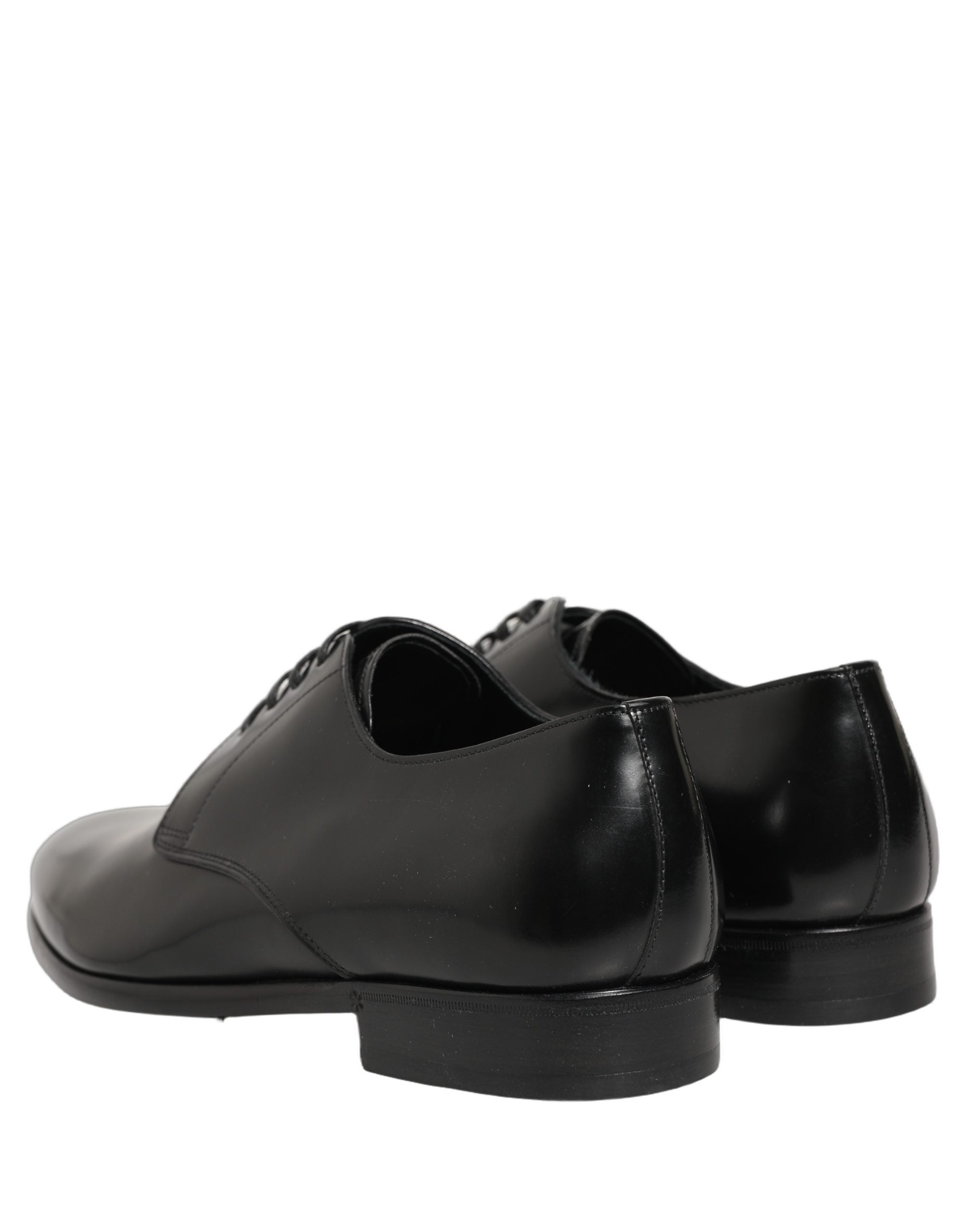 Dolce & Gabbana Dolce & Gabbana Black Leather Lace Up Derby Dress Women's Shoes