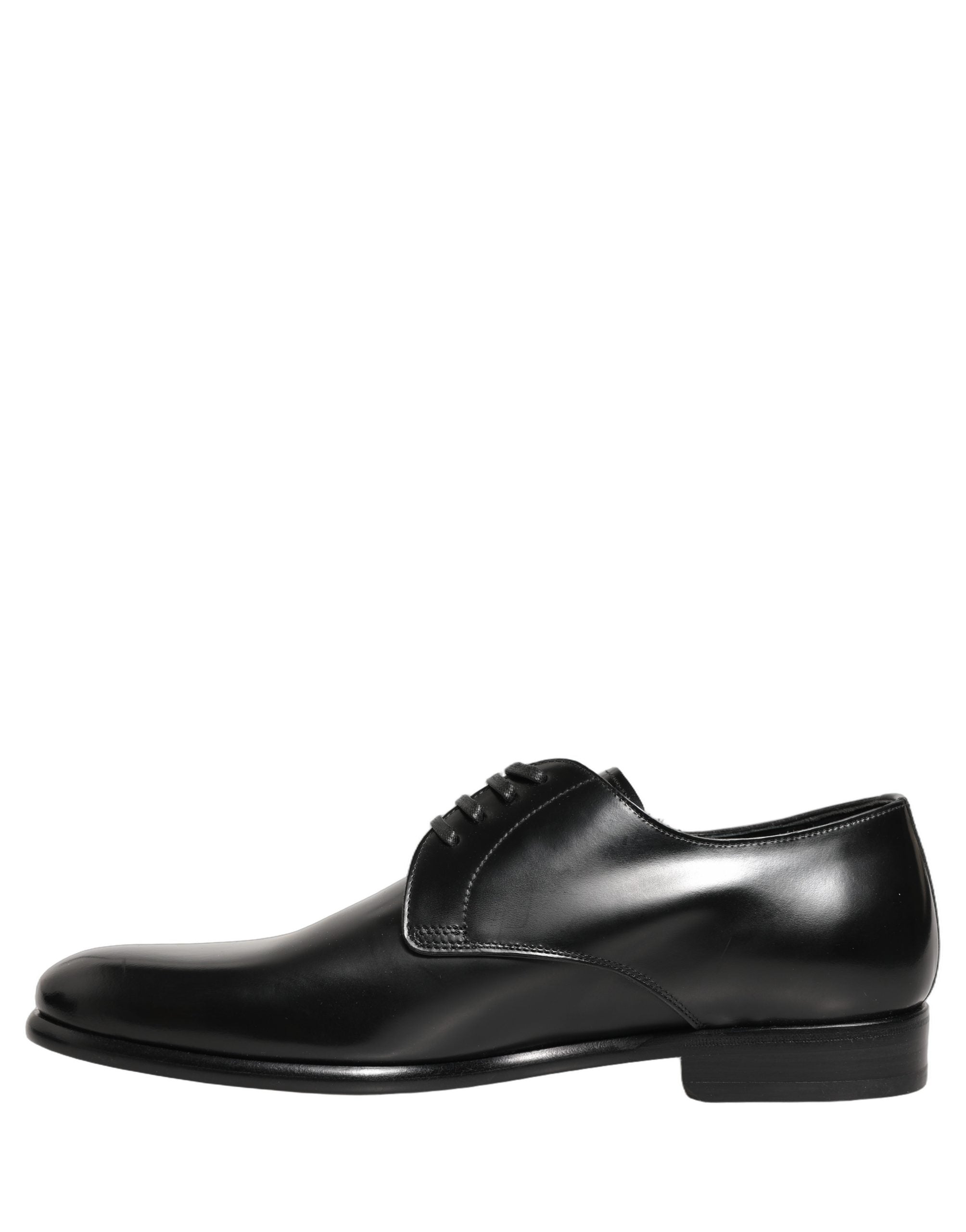 Dolce & Gabbana Dolce & Gabbana Black Leather Lace Up Derby Dress Women's Shoes