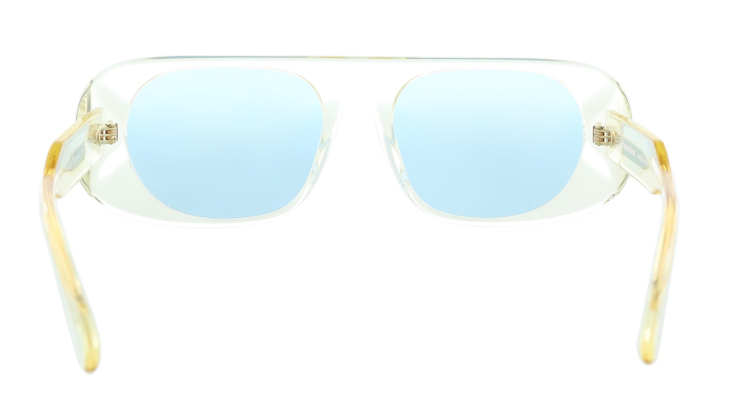 Burberry Transparent Yellow Rectangle 0BE4322 387980 Sunglasses