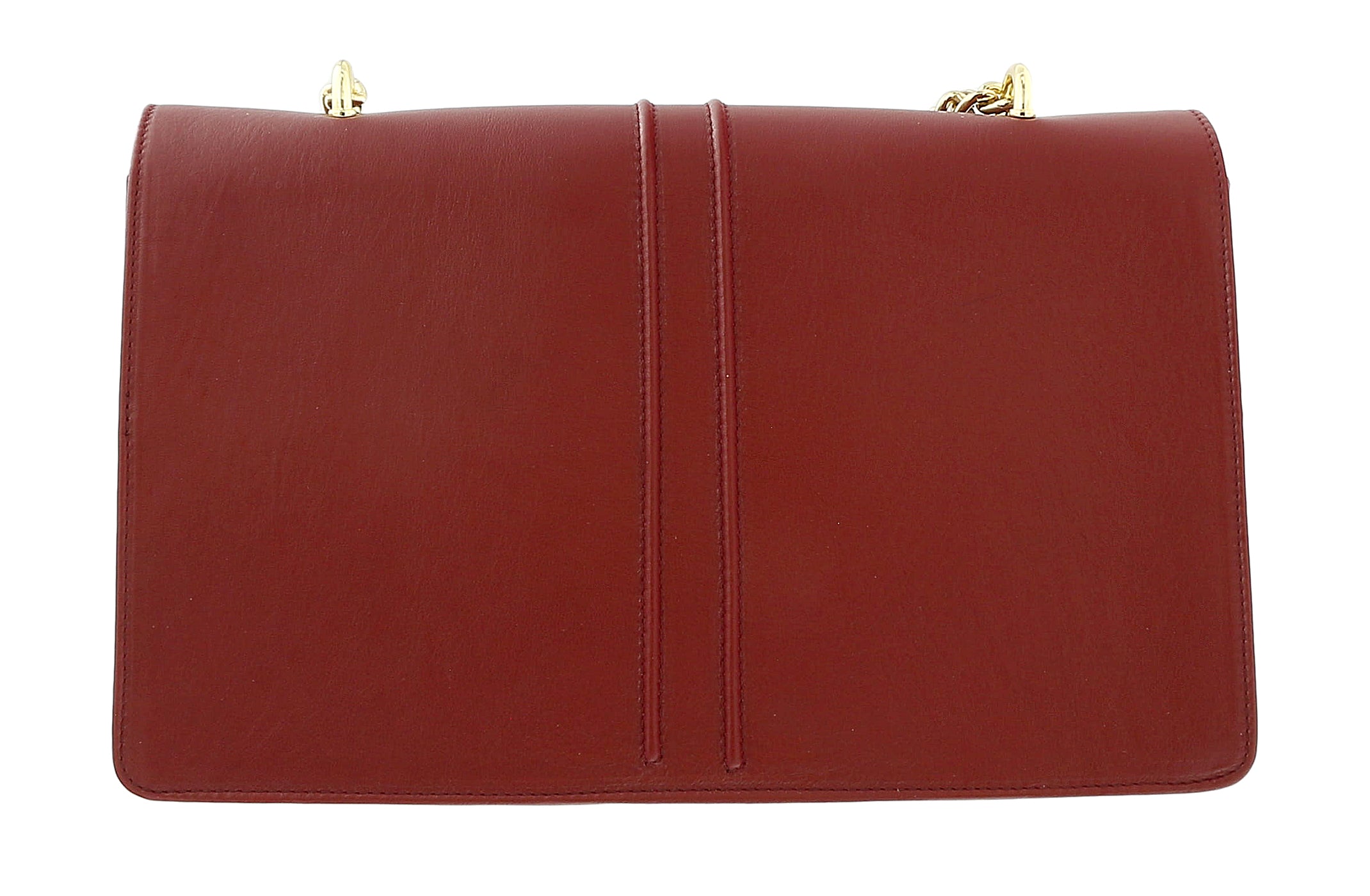 Pierre Cardin Burgundy Leather Medium Structured Shoulder Bag