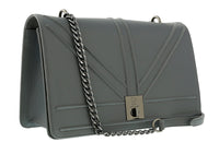 Pierre Cardin Grey Leather Medium Structured Shoulder Bag