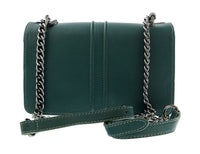 Pierre Cardin Teal Leather Large Structured Shoulder Bag