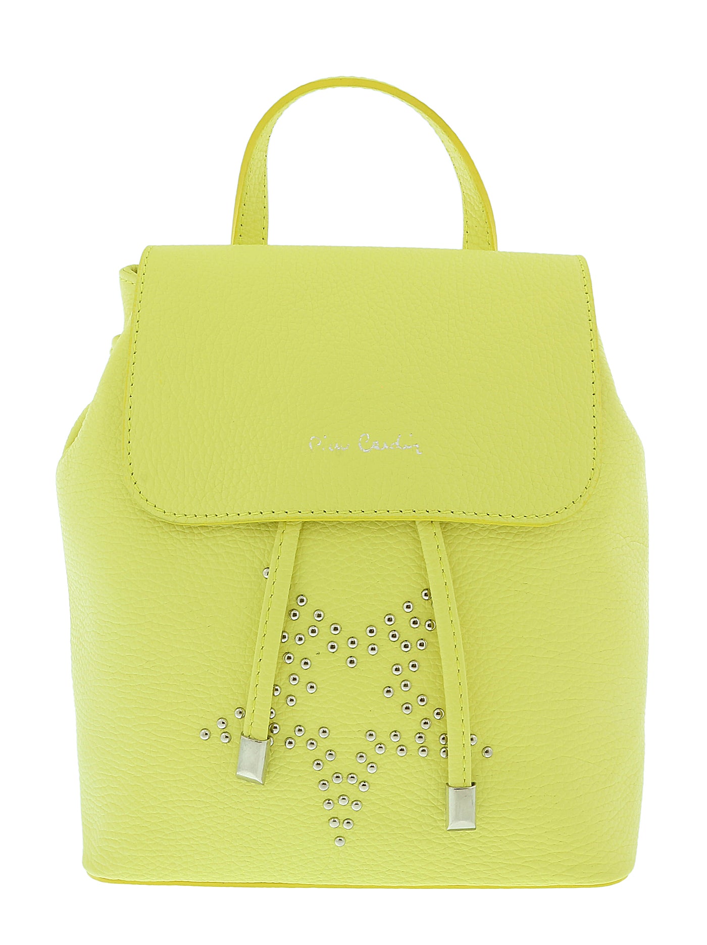 Pierre Cardin Lemon Leather Star Studded Medium Fashion Backpack