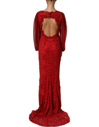 Dolce & Gabbana Red Embellished Mermaid Long Gown Women's Dress (Pre-L –  Bluefly
