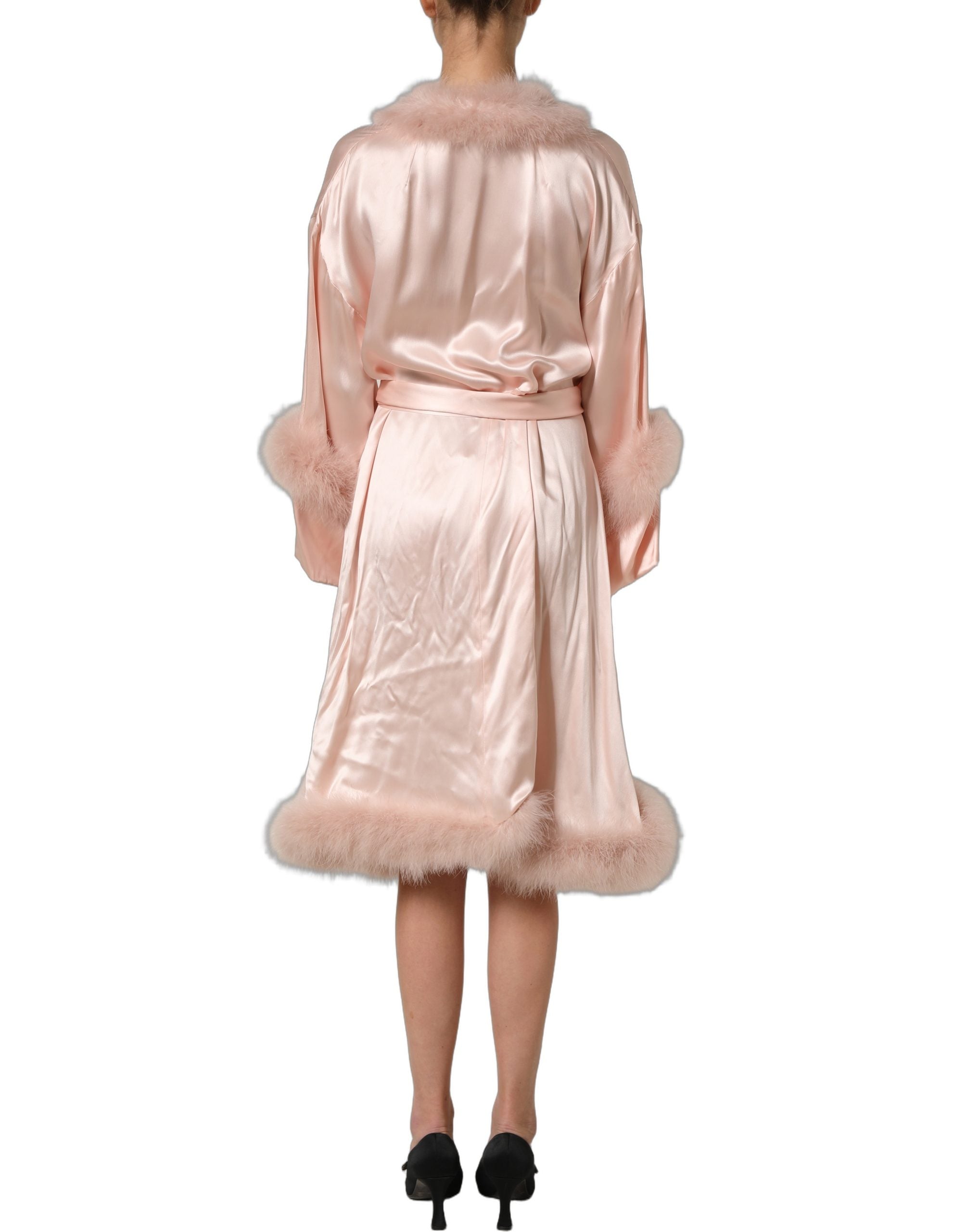 dolce and gabbana pink silk dress Long silk dress in PINK for Women