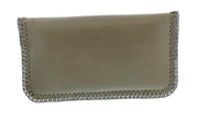 Pierre Cardin Acacia Leather Medium Enveloppe Curb Chain Embelished Clutch