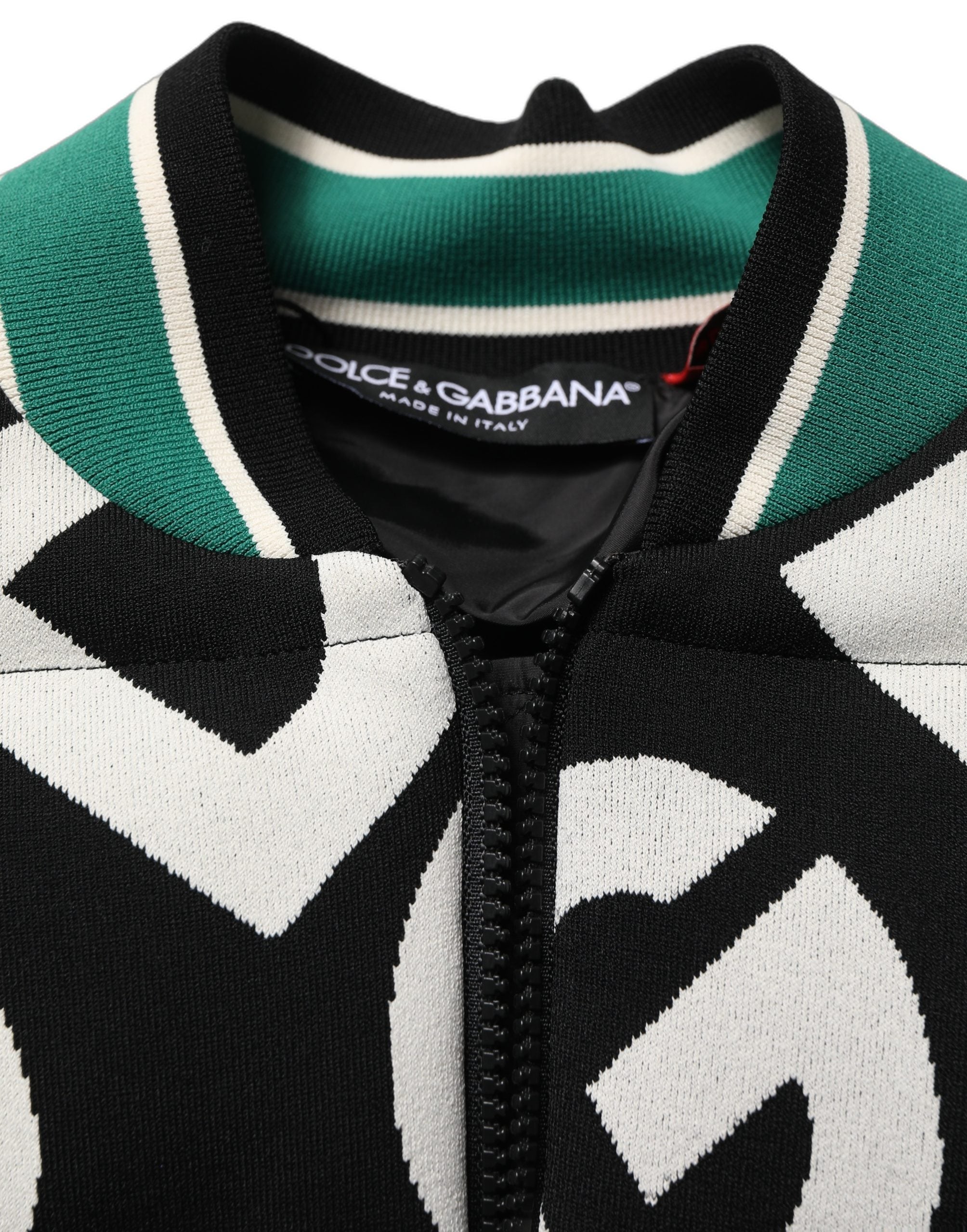 Dolce & Gabbana Dolce & Gabbana Multicolor Logo Full Zip Bomber Women's Jacket
