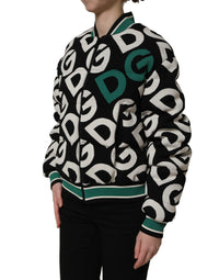 Dolce & Gabbana Dolce & Gabbana Multicolor Logo Full Zip Bomber Women's Jacket