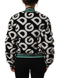 Dolce & Gabbana Dolce & Gabbana Multicolor Logo Full Zip Bomber Women's Jacket