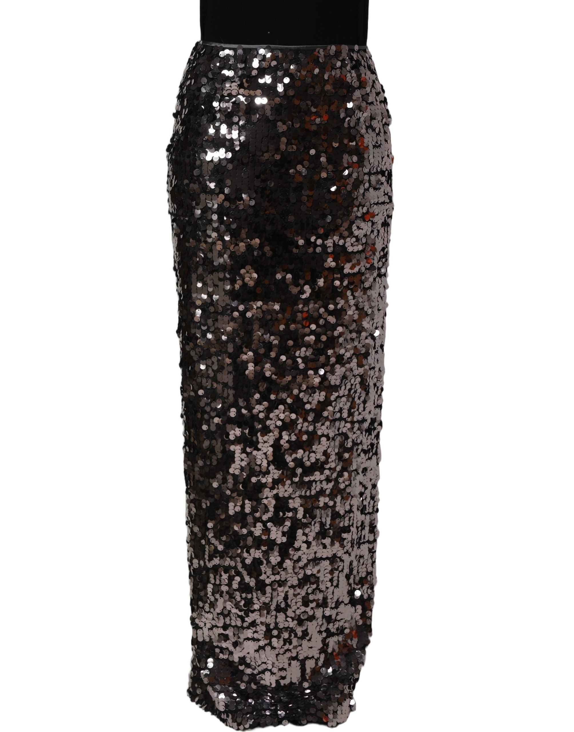 Dolce & Gabbana Dolce & Gabbana Brown Sequinned Embellished PencilCut Women's Skirt