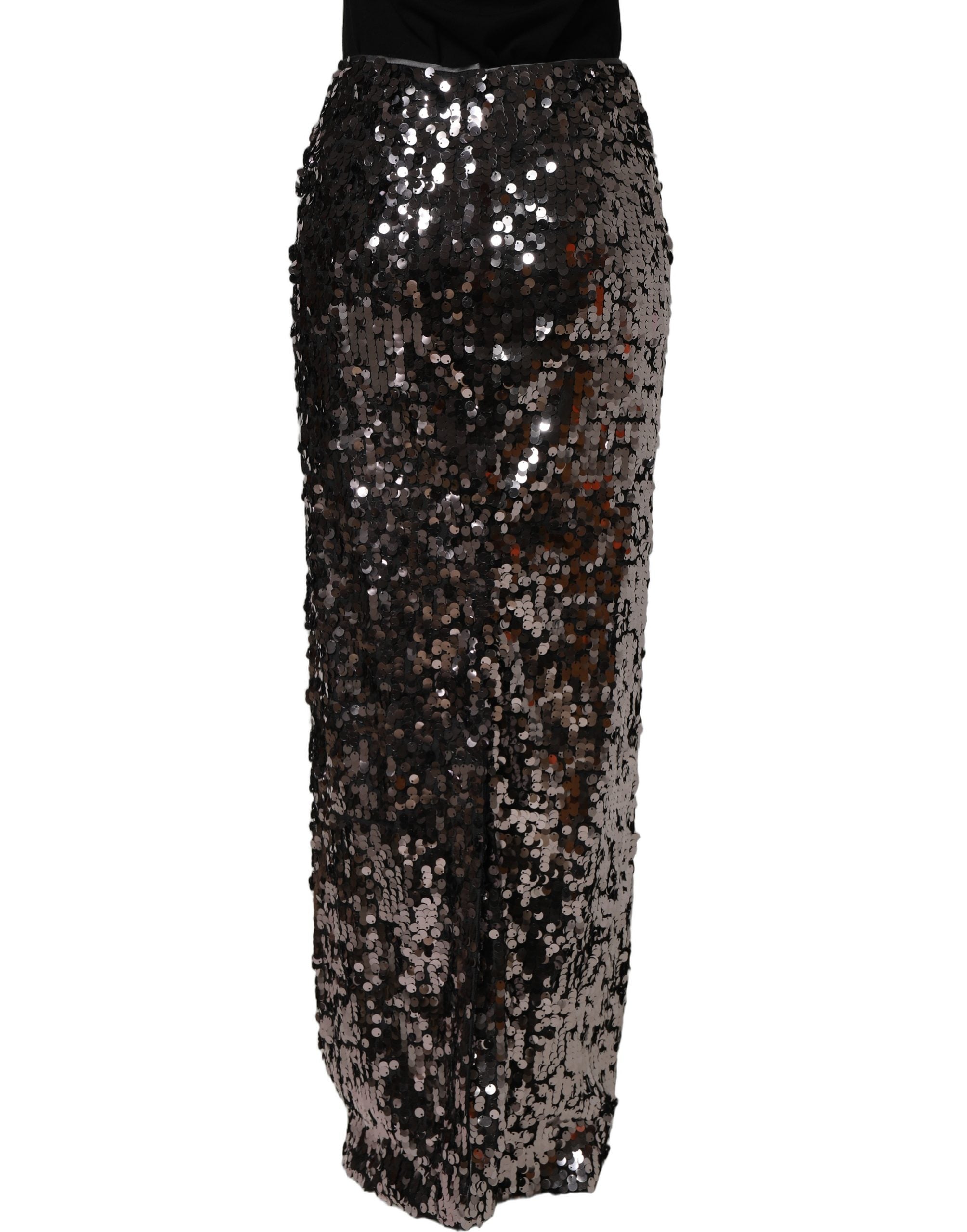 Dolce & Gabbana Dolce & Gabbana Brown Sequinned Embellished PencilCut Women's Skirt