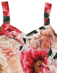 Dolce & Gabbana Dolce & Gabbana Multicolor Floral Cropped Bustier Tank Women's Top
