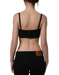 Dolce & Gabbana Dolce & Gabbana Red Polyester Satin Bustier Cropped Tank Women's Top