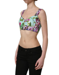 Dolce & Gabbana Dolce & Gabbana Multicolor Floral Cropped Bustier Tank Women's Top