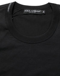 Dolce & Gabbana Dolce & Gabbana Black Cotton Short Sleeves Crew Neck Women's T-shirt