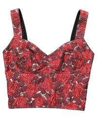 Dolce & Gabbana Dolce & Gabbana Multicolor Floral Cropped Bustier Tank Women's Top
