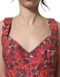 Dolce & Gabbana Dolce & Gabbana Multicolor Floral Cropped Bustier Tank Women's Top