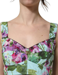 Dolce & Gabbana Dolce & Gabbana Multicolor Floral Cropped Bustier Tank Women's Top