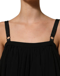 Dolce & Gabbana Dolce & Gabbana Black Sleeveless Floral Lace Tank Blouse Women's Top