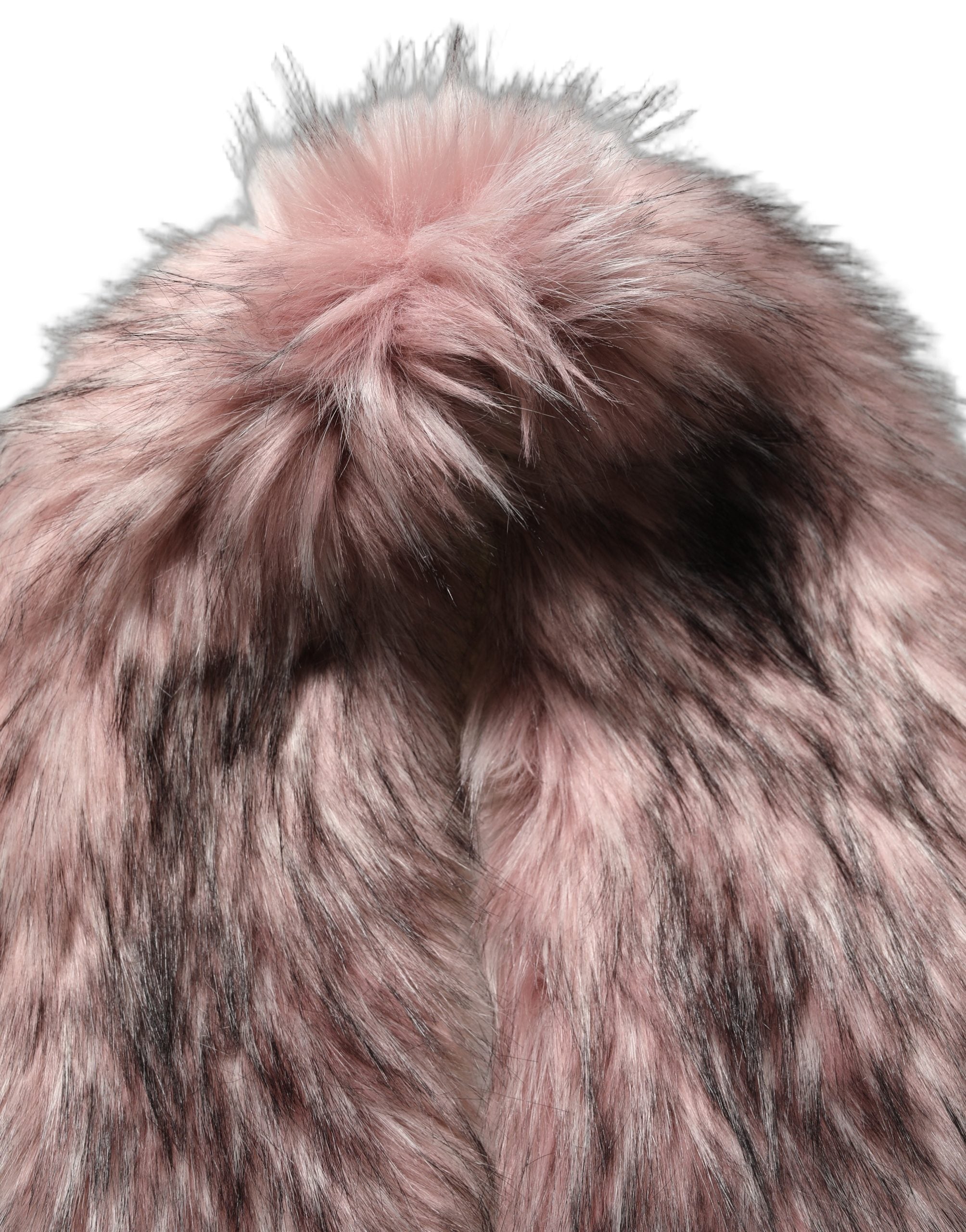 Dolce & Gabbana Dolce & Gabbana Pink Acrylic Faux Fur Knit Shrug Vest Women's Top