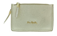 Pierre Cardin Gold Leather Small Structured Square Crossbody Bag
