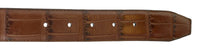 Pierre Cardin Brown Embossed Classic Buckle Adjustable Belt Adjustable Mens Belt-