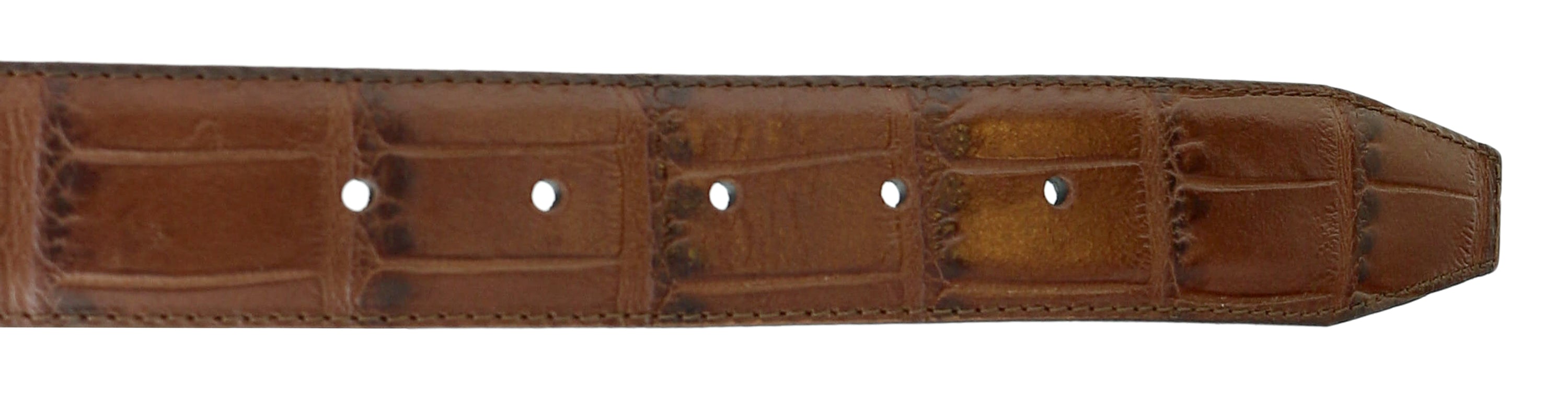 Pierre Cardin Brown Embossed Classic Buckle Adjustable Belt Adjustable Mens Belt-