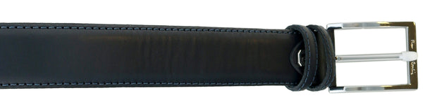 Pierre Cardin Navy Blue Smooth Classic D-Ring Adjustable Belt Adjustable Mens Belt-