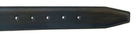 Pierre Cardin Blue Smooth Classic Silver D-Ring Adjustable Belt Adjustable Mens Belt-