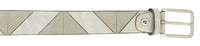 Pierre Cardin Distressed Taupe Classic Silver D-Ring Adjustable Belt Adjustable Mens Belt-
