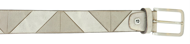 Pierre Cardin Distressed Taupe Classic Silver D-Ring Adjustable Belt Adjustable Mens Belt-
