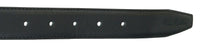 Pierre Cardin Black Textured Classic Silver D-Ring Adjustable Belt Adjustable Mens Belt-