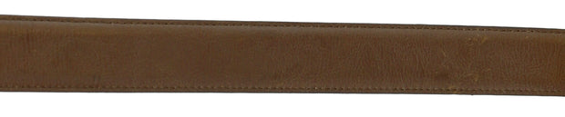 Pierre Cardin Dark Brown Classic Square Silver D-Ring Adjustable Belt Adjustable Mens Belt-