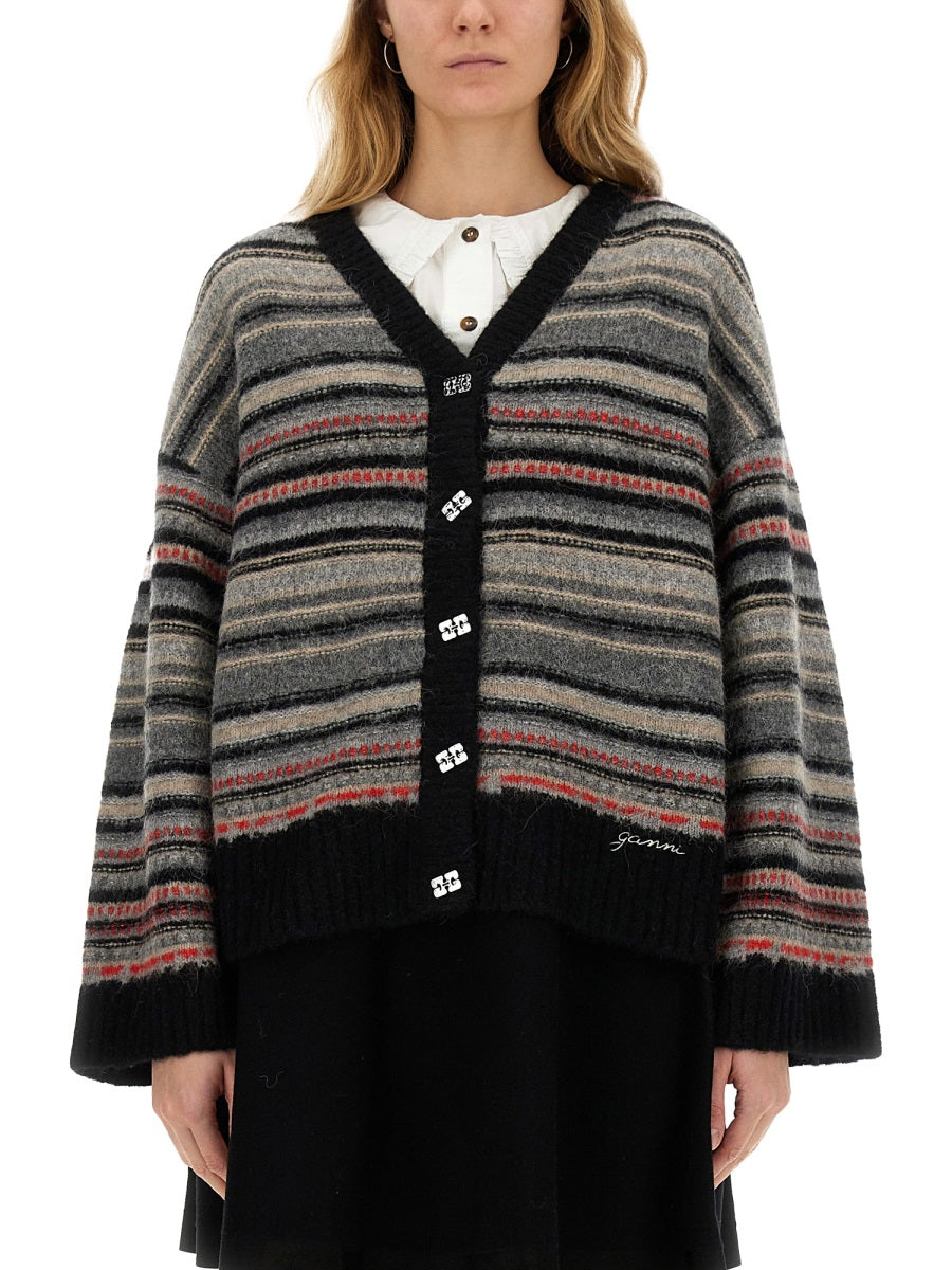 Ganni Women Boxy Fit Cardigan