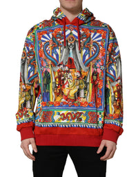 Dolce & Gabbana Dolce & Gabbana Multicolor Glamzilla Hooded Men Sweatshirt Men's Sweater