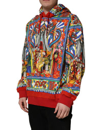 Dolce & Gabbana Dolce & Gabbana Multicolor Glamzilla Hooded Men Sweatshirt Men's Sweater
