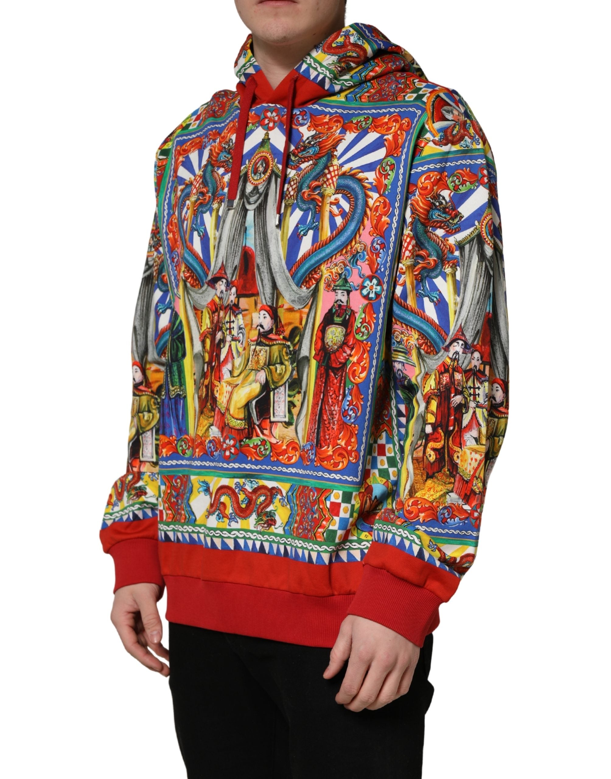 Dolce & Gabbana Dolce & Gabbana Multicolor Glamzilla Hooded Men Sweatshirt Men's Sweater