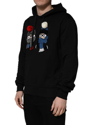 Dolce & Gabbana Dolce & Gabbana #dgfamily Black Cotton Hooded Men Sweatshirt Men's Sweater