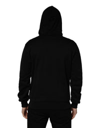 Dolce & Gabbana Dolce & Gabbana #dgfamily Black Cotton Hooded Men Sweatshirt Men's Sweater