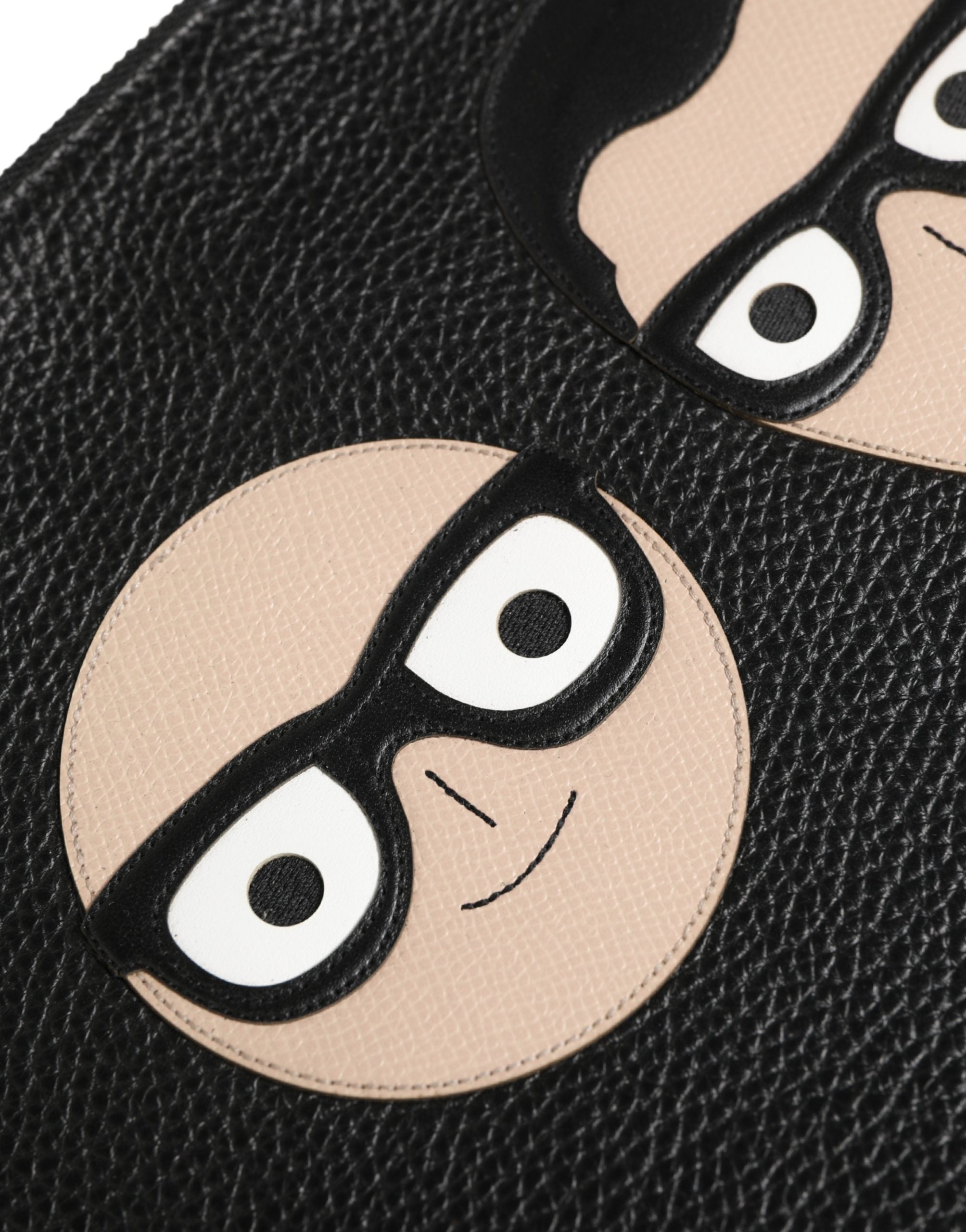 Dolce & Gabbana Dolce & Gabbana Black #DGFamily Embellished Leather Clutch Borse Men's Bag