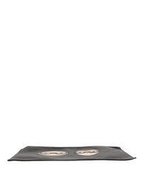 Dolce & Gabbana Dolce & Gabbana Black #DGFamily Embellished Leather Clutch Borse Men's Bag