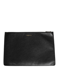 Dolce & Gabbana Dolce & Gabbana Black #DGFamily Embellished Leather Clutch Borse Men's Bag